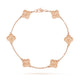 Vca Vintage/sweet alhambra gold bracelet 18K Gold Diamond Jewelry