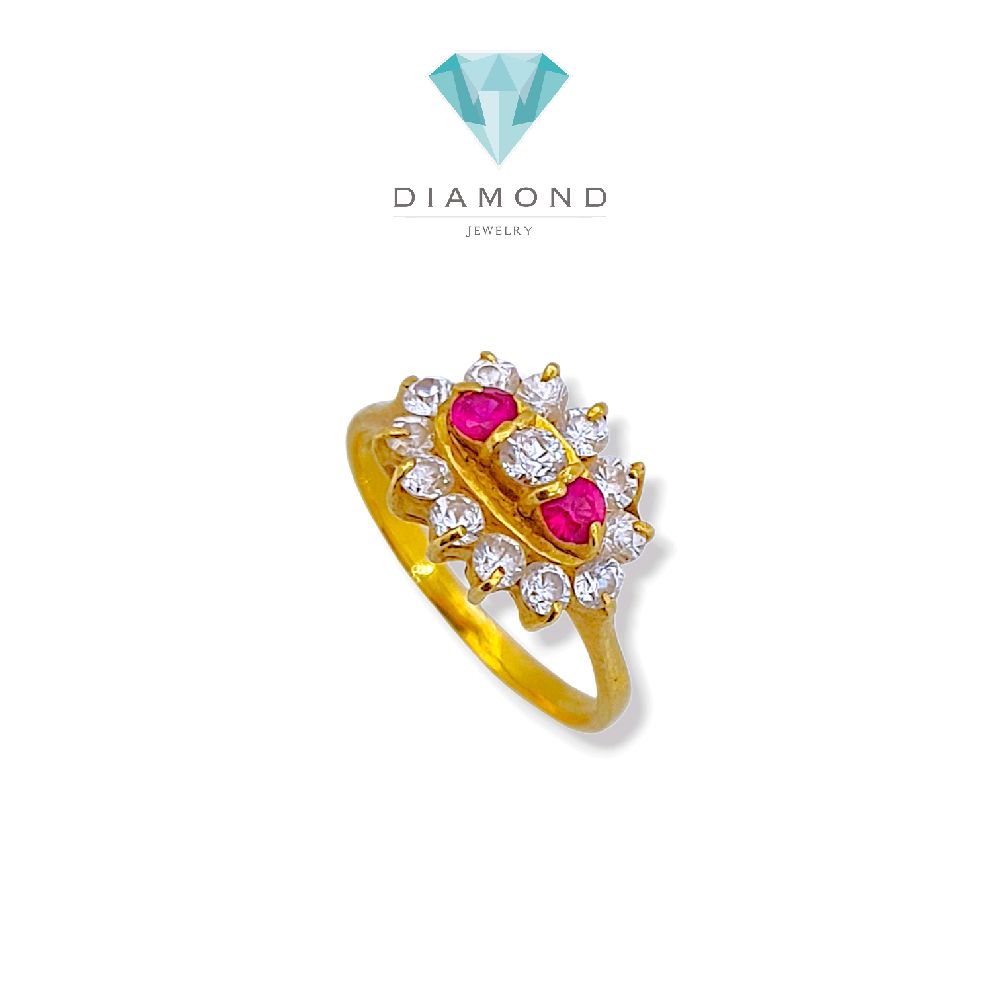Flower Gold Ring 23K / Cincin Emas Bunga 23K / 83CMSWP4