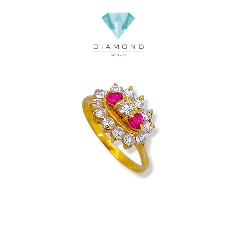 Flower Gold Ring 23K / Cincin Emas Bunga 23K / 83CMSWP4
