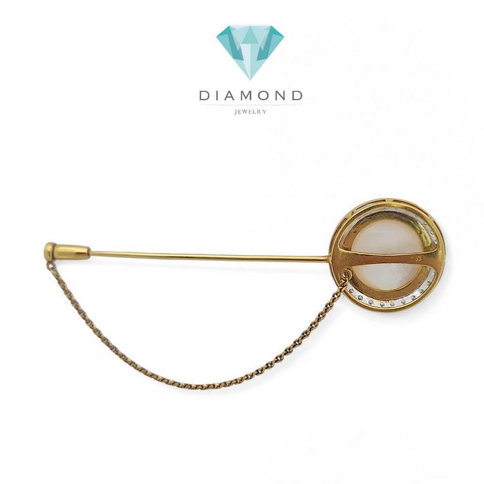 Clip Pearl Diamond /Bros baju jilbab 18K / Diamond Jewelry