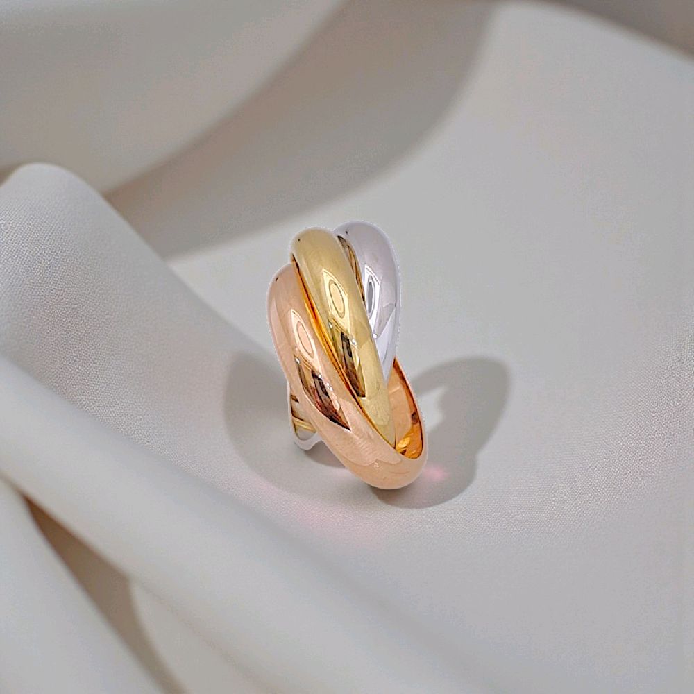 Trinity Large Ring 18K / Cincin Trinity Besar 18K / Diamond Jewelry 401CBD1233RY-HT