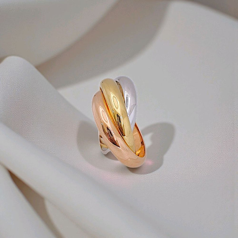 Trinity Large Ring 18K / Cincin Trinity Besar 18K / Diamond Jewelry 401CBD1233RY-HT