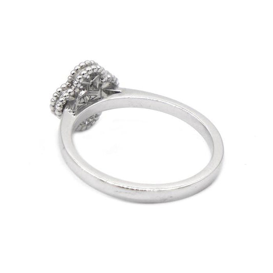 Sweet alhambra pave diamond Ring 18k-Diamond Jewelry