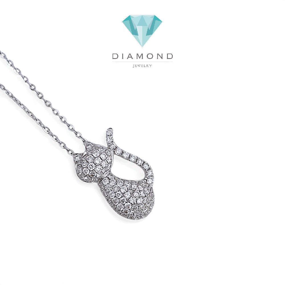 Cat Diamond Pendant 18K / Liontin Berlian Kucing 18K / Diamond Jewelry 7LBM1550WPLS - HT