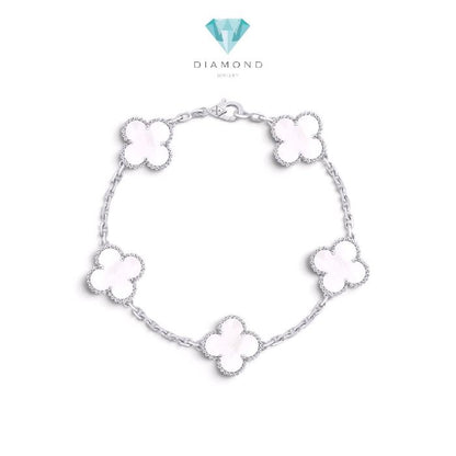 Clover Alhambra Mop 5 flowers Bracelet  18K / Gelang Mop 5 bunga 18K / Diamond Jewelry / PB24957