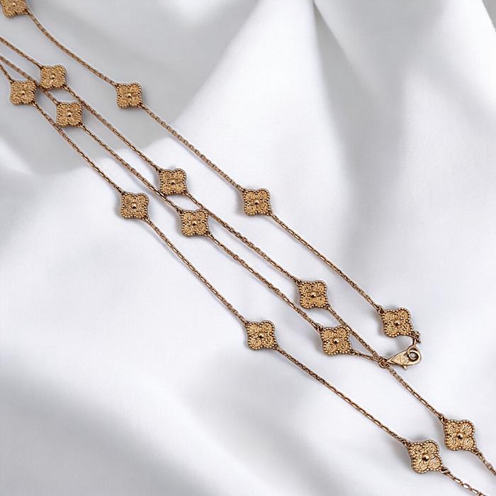 Sweet alhambra clover Long 16Clover 18K / Diamond Jewelry