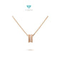 Perlee VCA pendant 1 row 18K Gold Diamond Jewelry-PERLEEVCAPENDANT1ROW