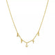 Diamond alphabet 18K gold custom necklace