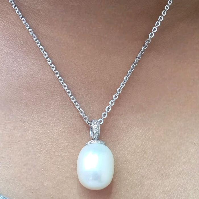 Liontin Sea Pearl Diamond 18K / Diamond Jewelry 356LM645LSWP-(1290HT)