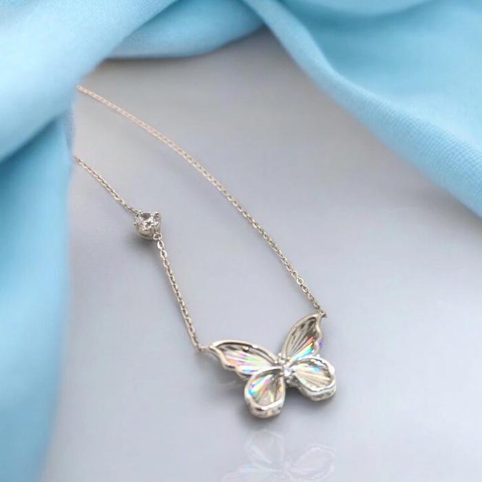 Diamond pendant 18k tricolor/ kalung berlian tricolor diamond jewelry
