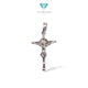 White Gold Jesus Cross Pendant 18K / Liontin Salib Yesus Emas Putih 18K / Diamond Jewelry / 287LMSLS2