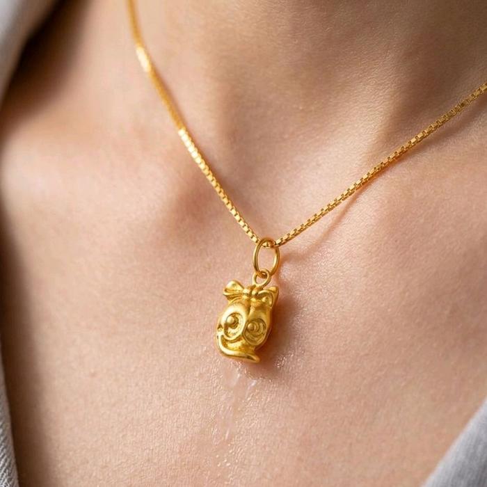 Daisy Duck Gold Pendant 23K / Liontin Emas Daisy Duck 23K / Diamond Jewelry / 268LMSWP2