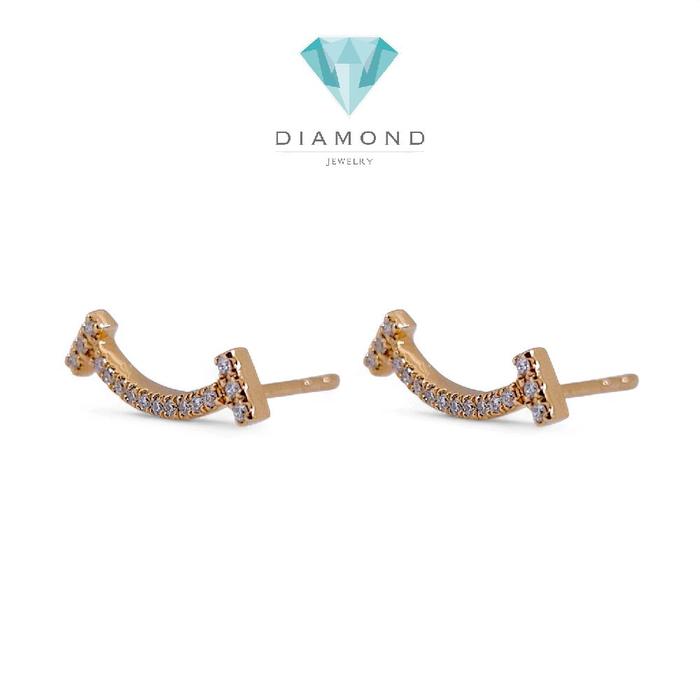 Smile Diamond Earring 18K / Anting Berlian Smile 18K / Diamond Jewelry 400ABDAB25300LS-HT