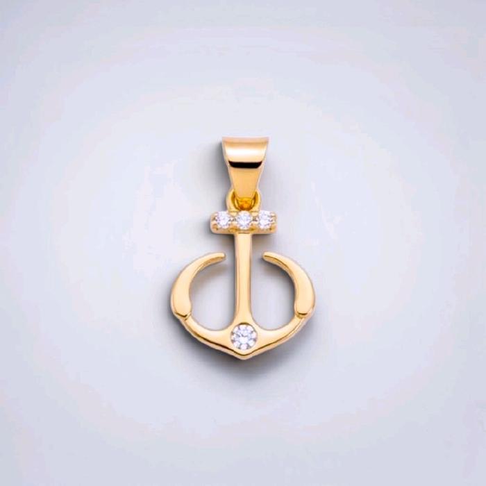 Gold Anchor Pendant 16K / Liontin Emas Jangkar 16K / Diamond Jewelry / 284LMS072LS
