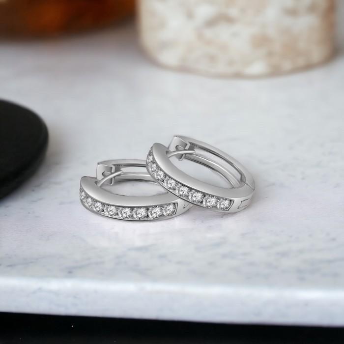 Gold Klip Earring 18K Diamond Jewelry