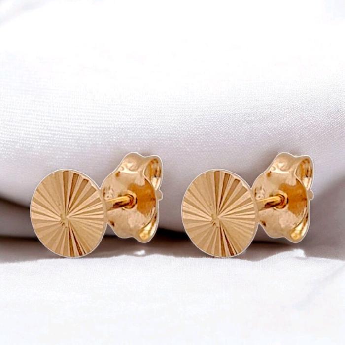 Gold Stud Earrinng / Diamond Jewelry 401AMS082LS