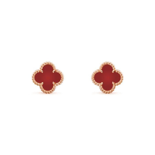 Sweet alhambra van cleef earring 18 K white/yellow gold