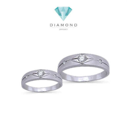 Wedding Ring Triple Diamond 18K / Cincin Nikah Triple Berlian 18K / Diamond Jewelry 59CBNKH6194WPLS - 60CBNKH8588WPLS-HT