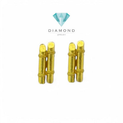 Anting Mas Model Kayu 23K-Diamond Jewelry