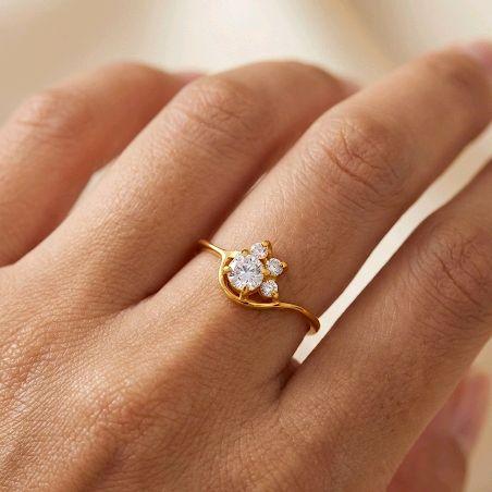 Leaf Gold Ring 23K / Cincin Emas Daun 23K / 127CMSWP2