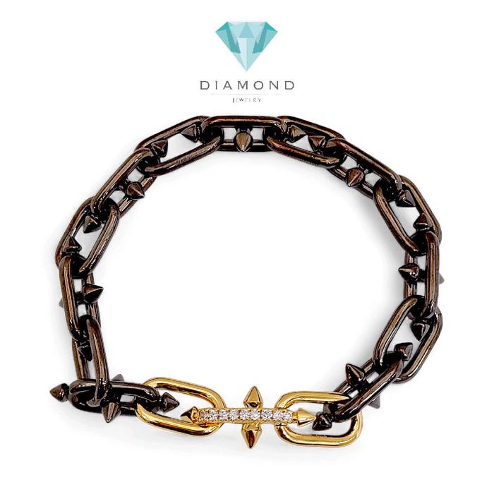 Hardware Titan Diamond Bracelet 18K / Gelang Rantai Titan Berlian 18K /Diamond Jewelry 134GBD452000AB-HT