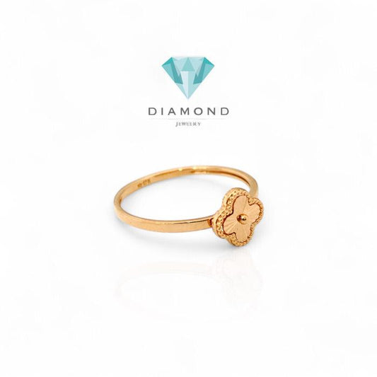 Cincin Clover Rose Gold 750K Diamond Jewelry