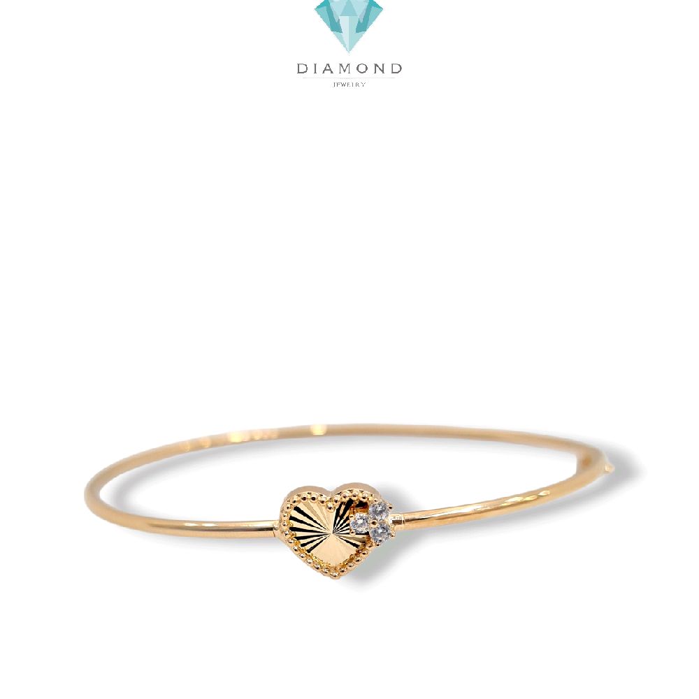 Heart Bangle 16K / Gelang Hati 16K / Diamond Jewelry / 468GMS326LS