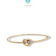 Heart Bangle 16K / Gelang Hati 16K / Diamond Jewelry / 468GMS326LS
