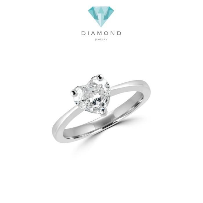 Heart Solitaire Diamond Ring 18K Diamond Jewelry
