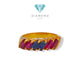 Rainbow Gold Ring 23K / Cincin Emas Pelangi 23K / 59CMSWP5