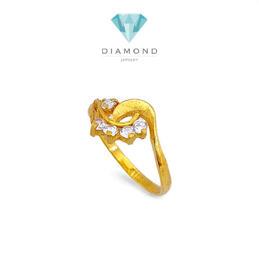 Wave Gold Ring 23K / Cincin Emas Ombak 23K / 82CMSWP3