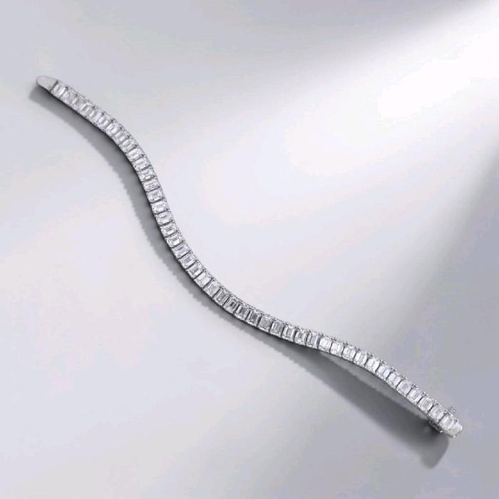 Baguette Diamond Bracelet 18K / Gelang Berlian Baguette 18K / Diamond Jewelry / 9GB14000PGK