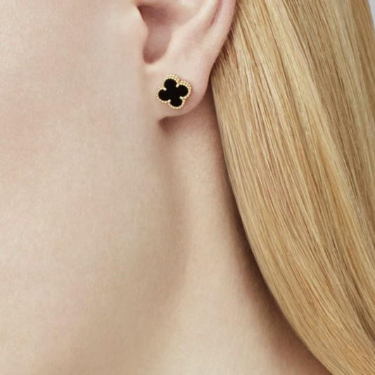 Sweet alhambra vc earing-necklace onyx Diamond Jewelry