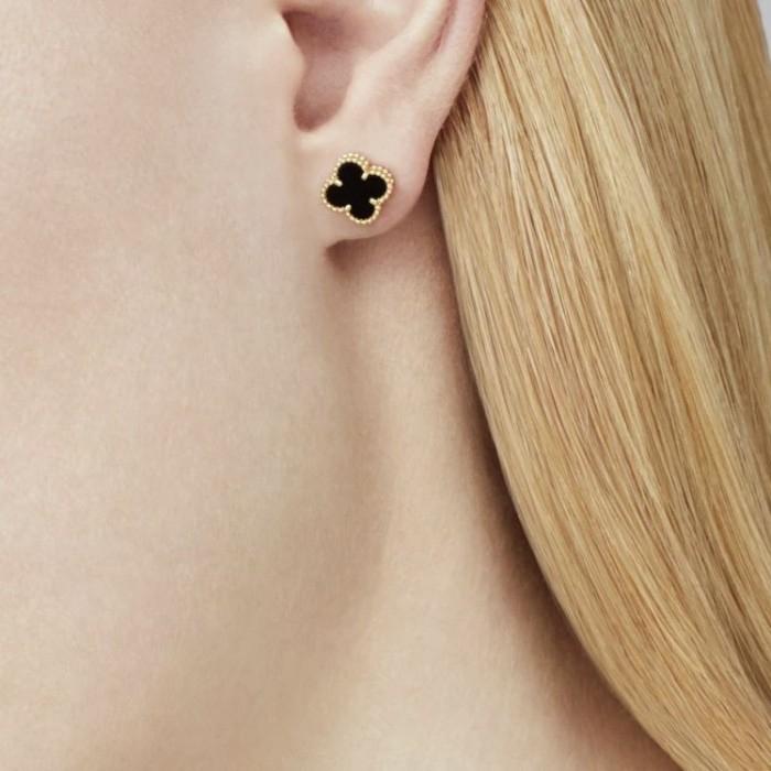 Sweet alhambra vc earing-necklace onyx Diamond Jewelry