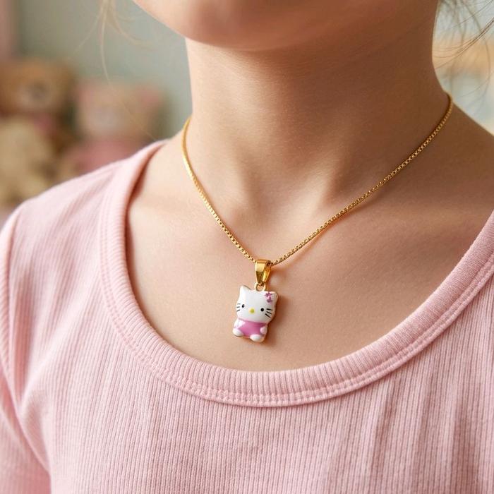 Hello Kitty Gold Pendant 18K / Liontin Emas Hello Kitty 18K / Diamond Jewelry / 270LMSWP1
