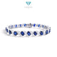 Blue Sapphire Diamond Bracelet 18K / Gelang Berlian Blue Sapphire 18K / Diamond Jewelry / 8GB11500PGK