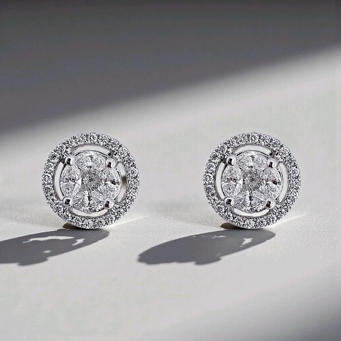 Hello Esperanza Diamond Earring 18K / Anting Berlian Hello Esperanza 18K / Diamond Jewelry 399AB1120PRLS HT