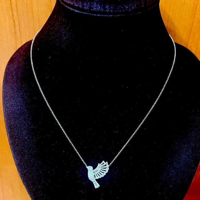 Diamond Necklace Flying Bird 18K White Gold Diamond Jewelry-1KB5LSNEWFLYING-HT