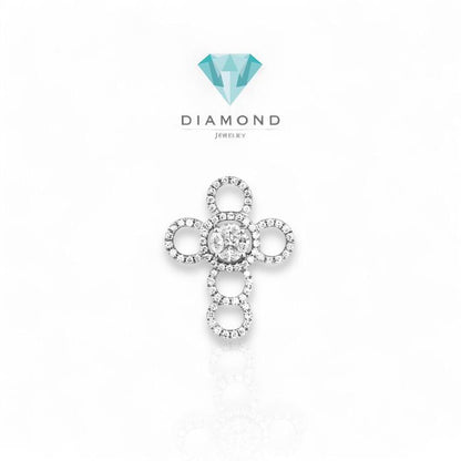 Diamond Cross Pendant/Liontin Salib Berlian