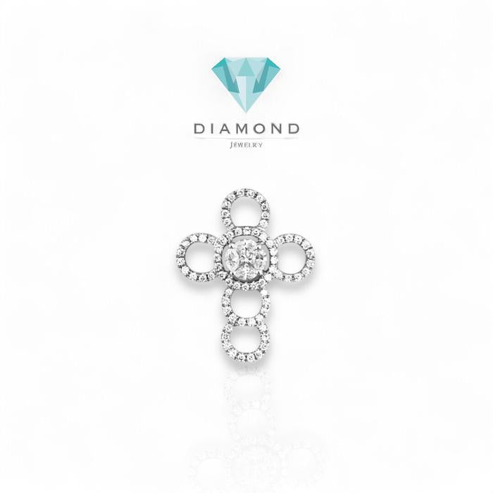 Diamond Cross Pendant/Liontin Salib Berlian