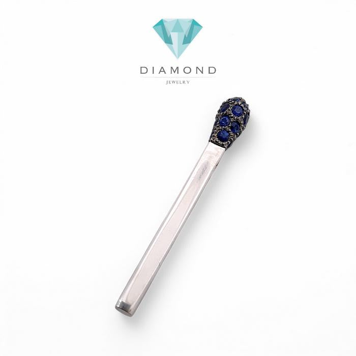 Matches Liontin Blue Sapphire 18K / Diamond Jewelry