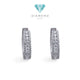 Hoop Diamond Earring 18K / Anting Berlian Hoop 18K / Diamond Jewelry 402AB4800LS-HT