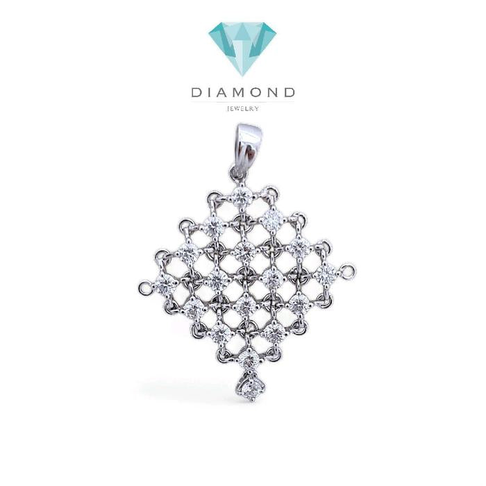 Liontin Mesh Diamond 18K / Diamond Jewelry 18LBGT14300WP-HT