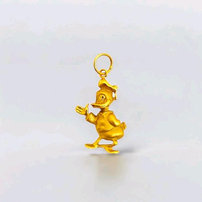 Donald Duck Gold Pendant 23K / Liontin Emas Donal Bebek 23K / Diamond Jewelry / 234LMSWP2