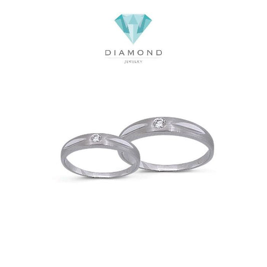 Wedding Ring Solitaire 18K / Cincin Nikah Solitaire 18K / Diamond Jewelry-HT-1CBNKH3420WPLS -2CBNKH3002WPLS
