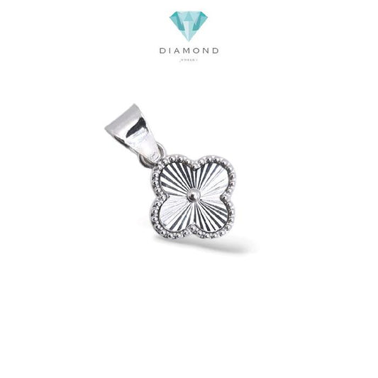 Mini Clover White Gold Pendant 17K / Diamond Jewelry / 280LMS05LS