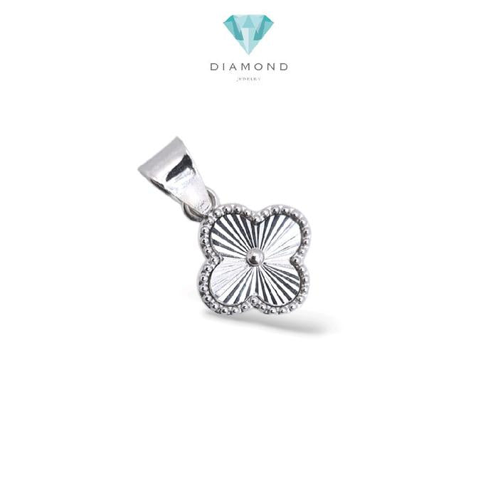 Mini Clover White Gold Pendant 17K / Diamond Jewelry / 280LMS05LS