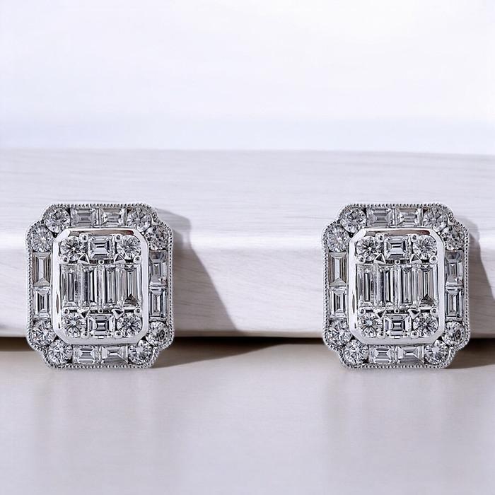 Magic Baguette Earrings 18K / Diamond Jewelry