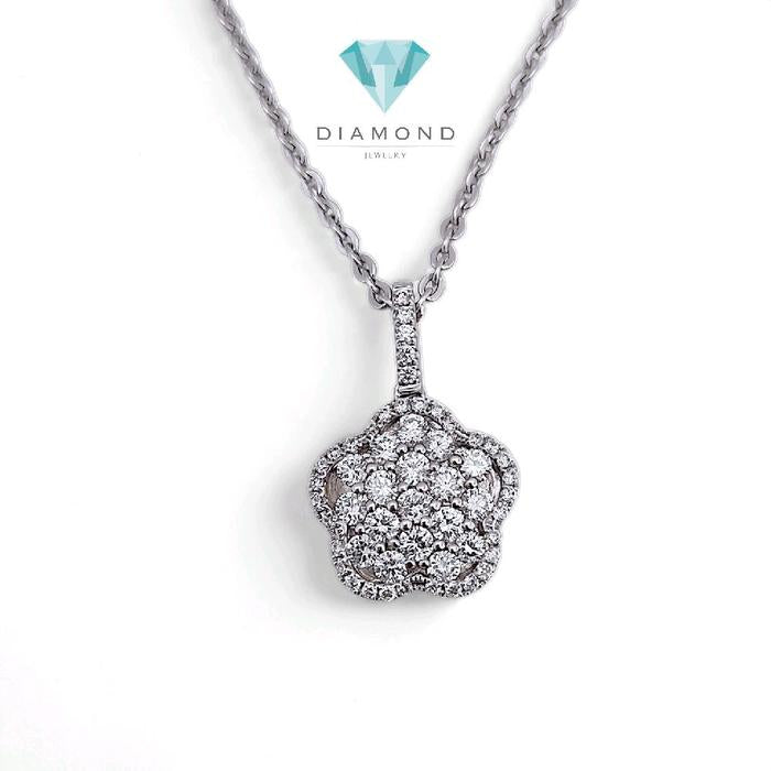 Liontin Flower Diamond 18K / Diamond Jewelry