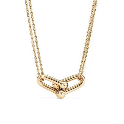 Hardware Tif Pendant Necklace 18K Rose Gold Diamond Jewelry